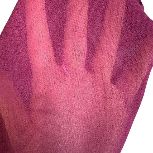 Vintage Patra Floral Rose Embroidered Rhinestone Sheer Cardigan - Picture 5 of 6